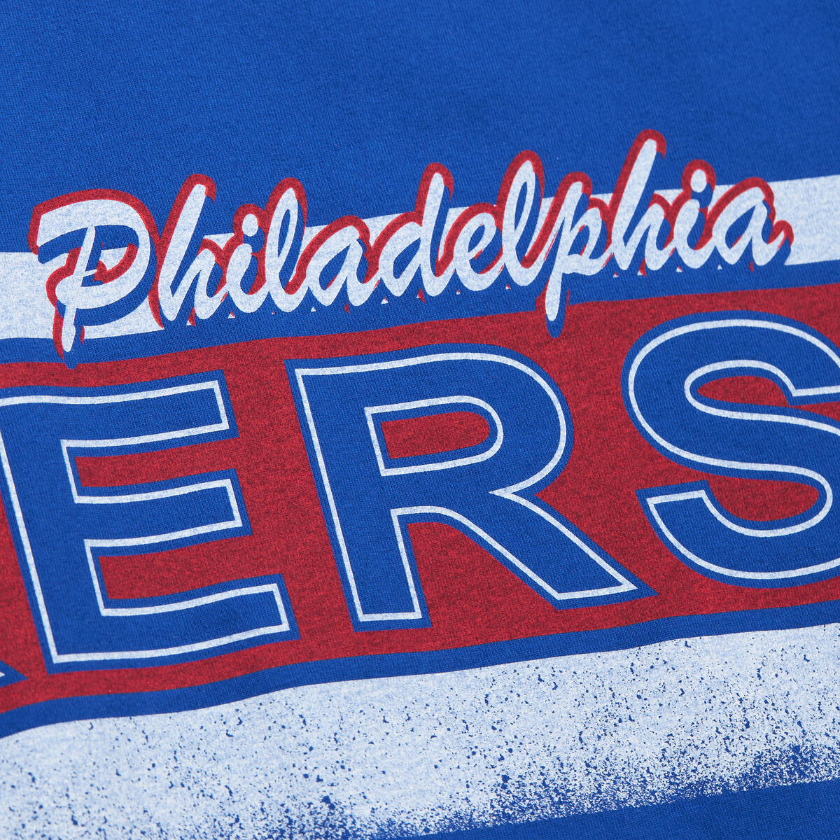 NBA FASHION OVERSIZED SS TEE VINTAGE LOGO 76ERS Royal TCRW6624-P76YYPPPROYA - Image 2