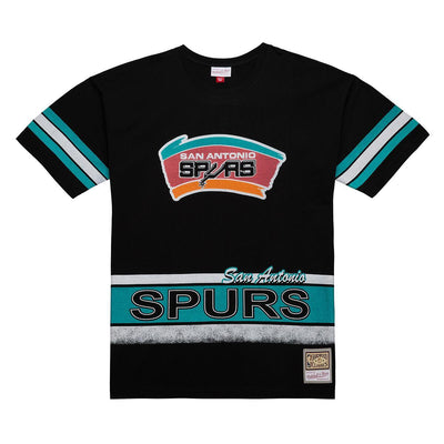 NBA FASHION OVERSIZED SS TEE VINTAGE LOGO SPURS Black TCRW6624-SASYYPPPBLCK - Image 1