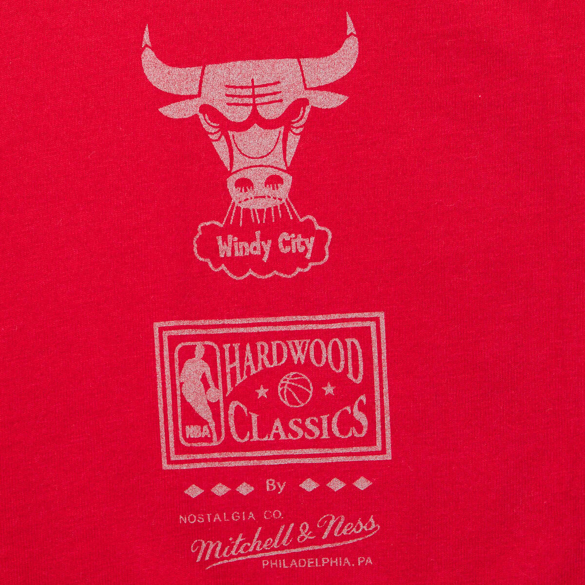 NBA 90S REFLECTIVE STATIC SS PREMIUM TEE BULLS Red TCRW6778-CBUYYPPPRED1 - Image 1