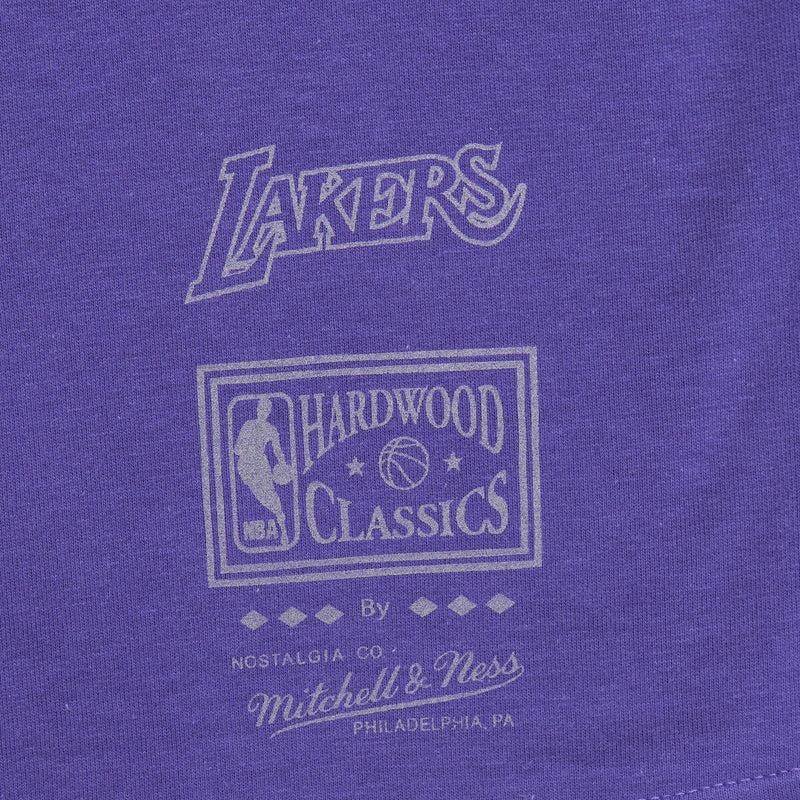 NBA 90S REFLECTIVE STATIC SS PREMIUM TEE LAKERS Purple TCRW6778-LALYYPPPPURP - Image 4