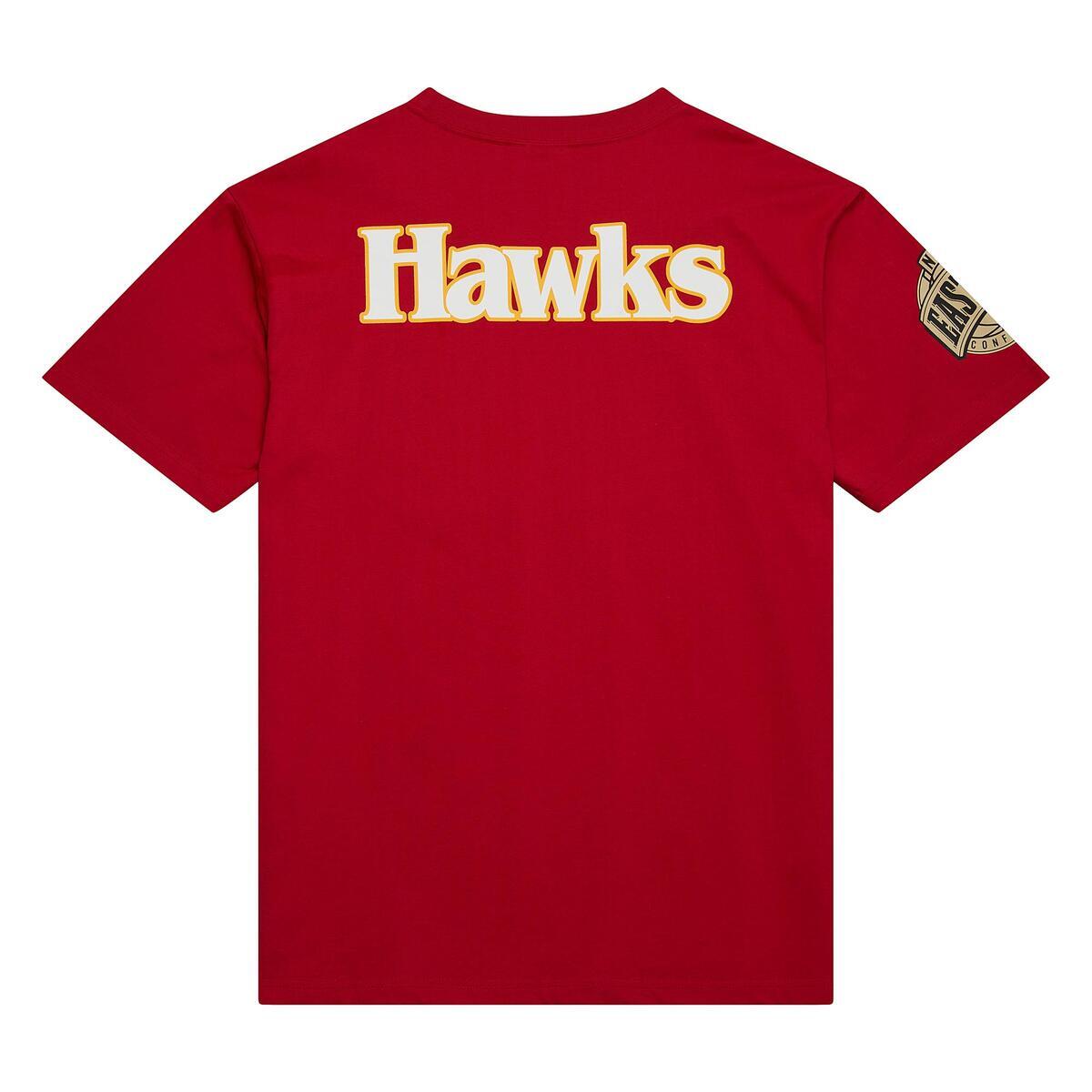 NBA TEAM OG 2.0 PREMIUM SS TEE VINTAGE LOGO HAWKS Scarlet TCRW7096-AHAYYPPPSCAR - Image 1