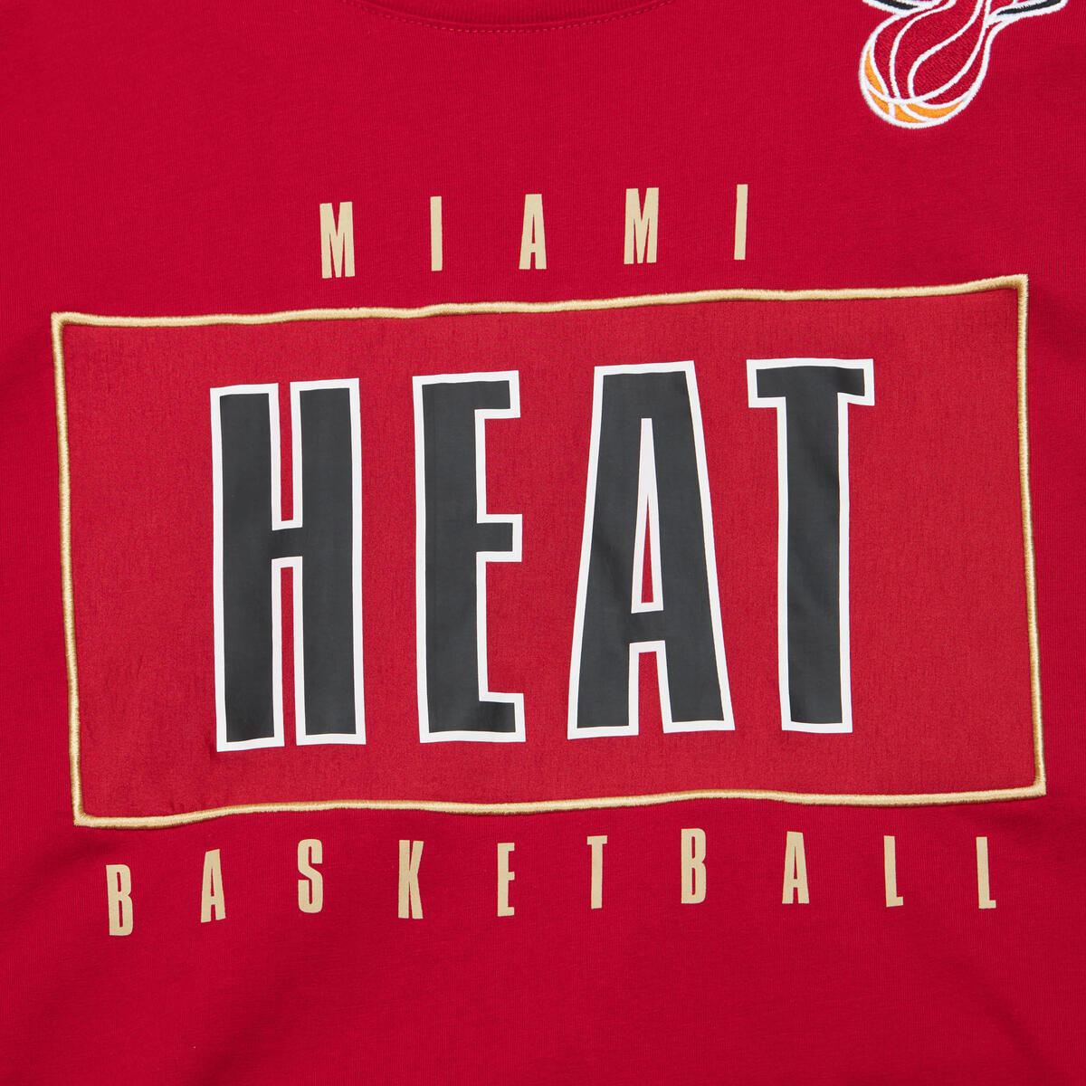 NBA TEAM OG 2.0 PREMIUM SS TEE VINTAGE LOGO HEAT Scarlet TCRW7096-MHEYYPPPSCAR - Image 4