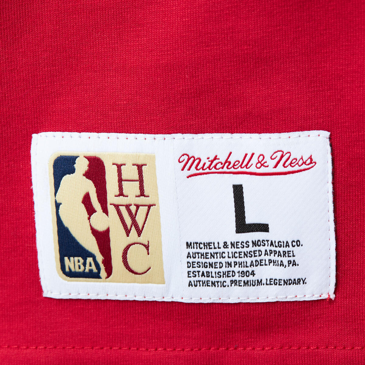 NBA TEAM OG 2.0 PREMIUM SS TEE VINTAGE LOGO HEAT Scarlet TCRW7096-MHEYYPPPSCAR - Image 5