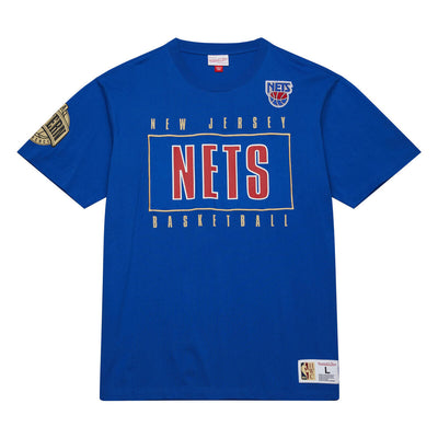 NBA TEAM OG 2.0 PREMIUM SS TEE VINTAGE LOGO NETS Royal TCRW7096-NJNYYPPPROYA - Image 1