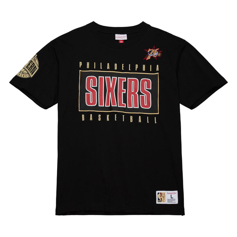 NBA TEAM OG 2.0 PREMIUM SS TEE VINTAGE LOGO 76ERS Black TCRW7096-P76YYPPPBLCK - Image 1