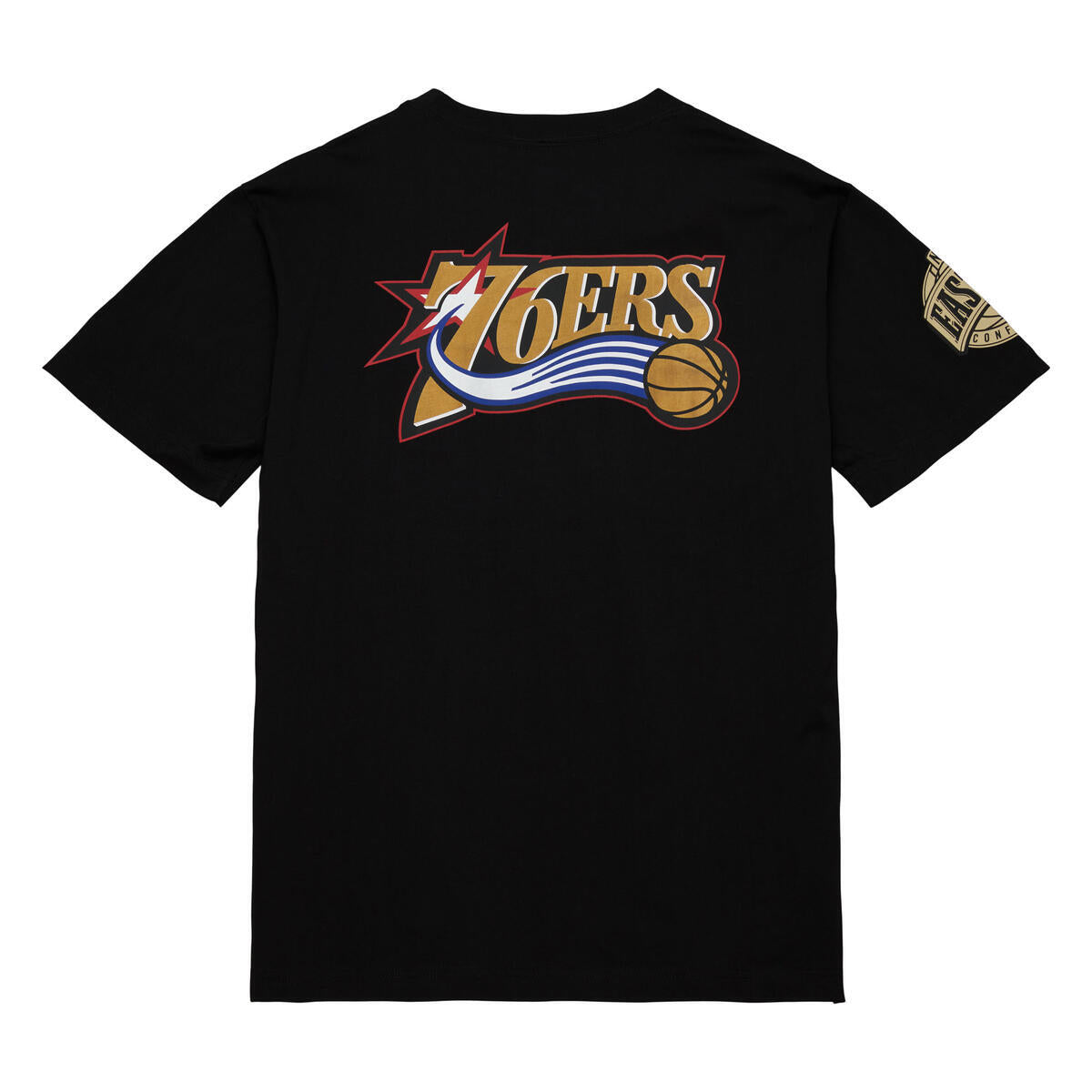 NBA TEAM OG 2.0 PREMIUM SS TEE VINTAGE LOGO 76ERS Black TCRW7096-P76YYPPPBLCK - Image 2