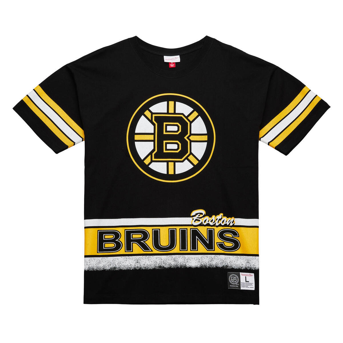 NHL FASHION OVERSIZED SS TEE CURRENT LOGO BRUINS - Black - Image 1