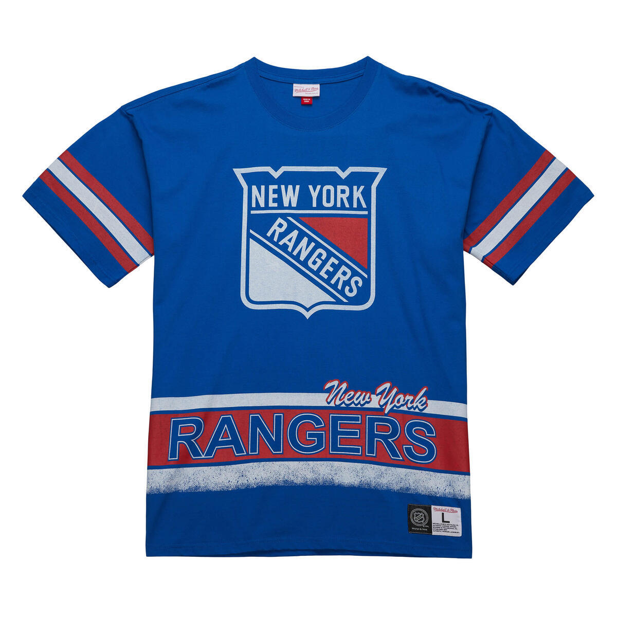 NHL FASHION OVERSIZED SS TEE CURRENT LOGO RANGERS Royal TCRW7903-NYAYYPPPROYA - Image 1