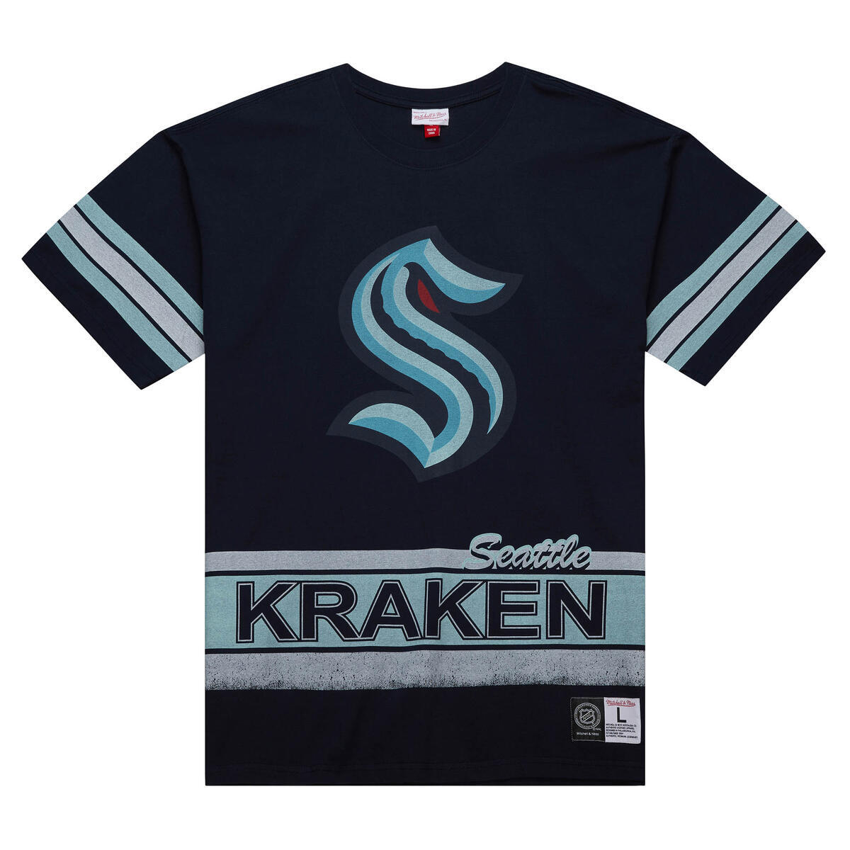 NHL FASHION OVERSIZED SS TEE CURRENT LOGO KRAKEN Navy TCRW7903-SKRYYPPPNAVY - Image 1