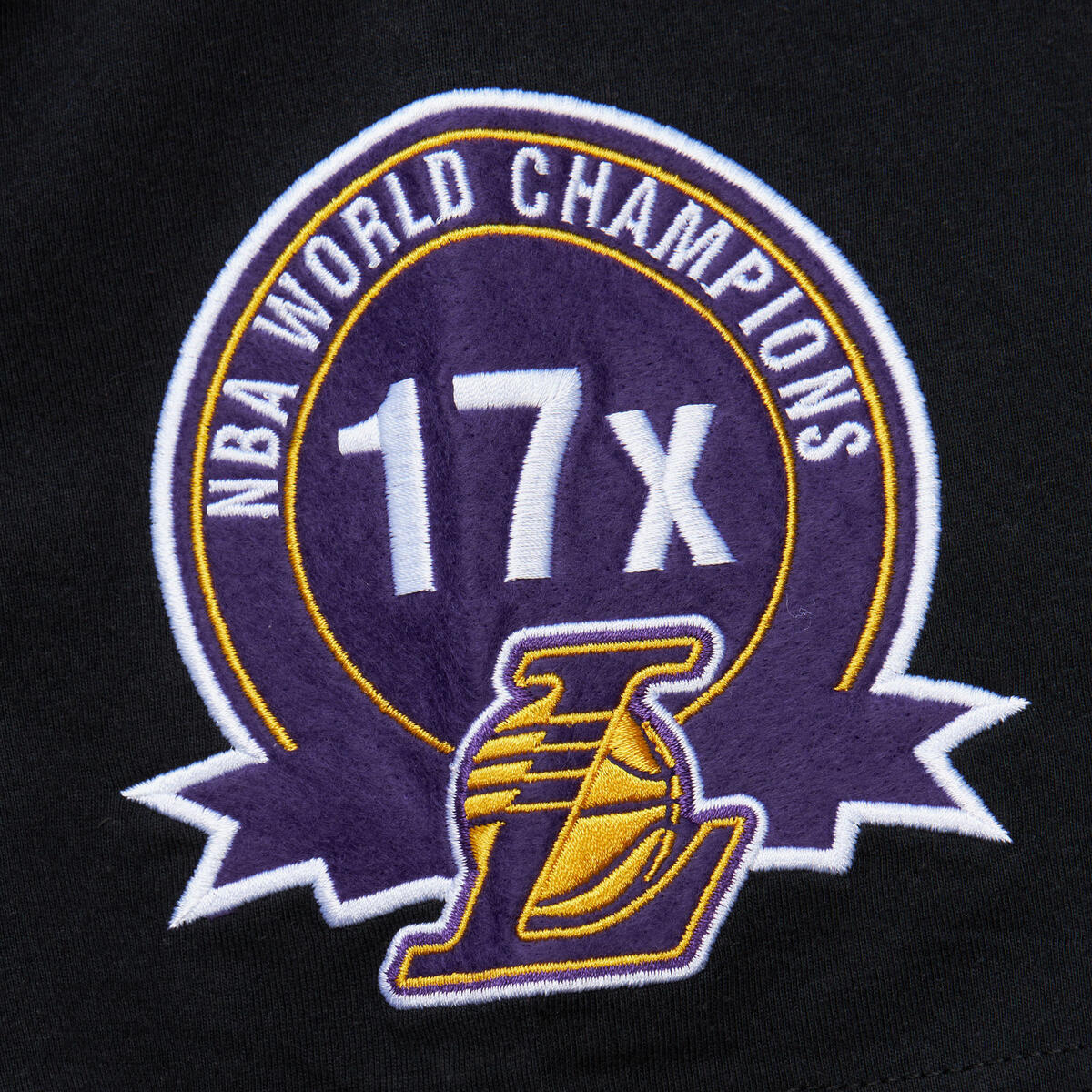 NBA M&N HOMETOWN SS TEE VINTAGE LOGO LAKERS Black TCRW7914-LALYYPPPBLCK - Image 10