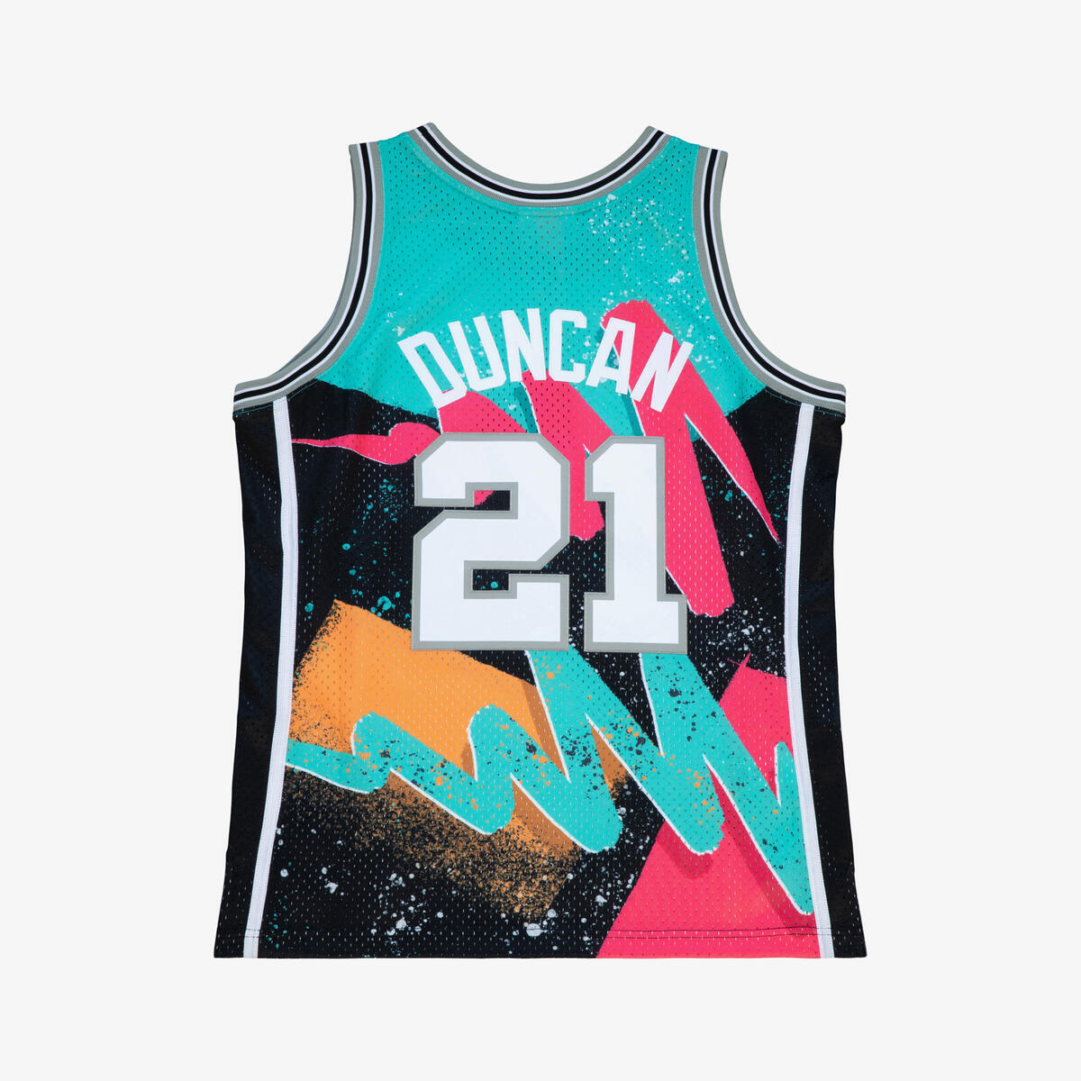 NBA HYPER HOOPS SWINGMAN JERSEY SPURS 1998 TIM DUNCAN - Multi-Black - Image 2