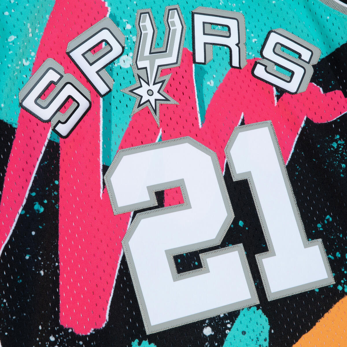 NBA HYPER HOOPS SWINGMAN JERSEY SPURS 1998 TIM DUNCAN - Multi-Black - Image 3