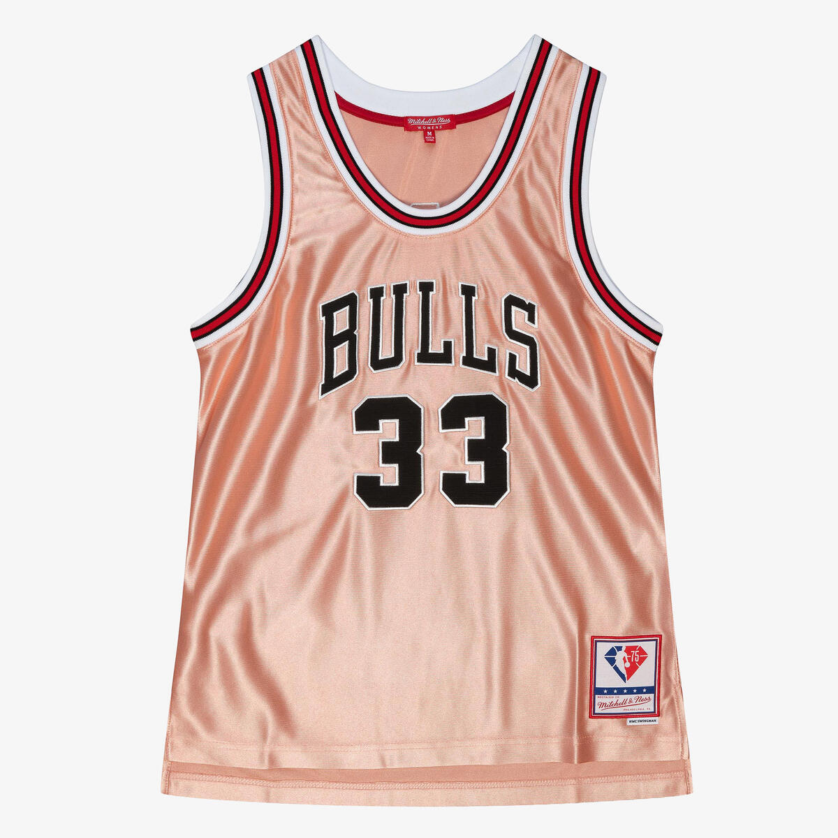 NBA W 75TH ROSE GOLD SWINGMAN JERSEY BULLS 1997 SCOTTIE PIPPEN - Rose Gold - Image 1