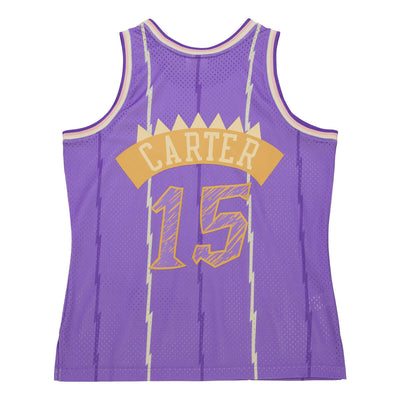 NBA SIDEWALK SKETCH SWINGMAN JERSEY RAPTORS 1998 VINCE CARTER - Purple - Image 2
