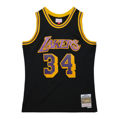 NBA GLITTER SWINGMAN JERSEY LAKERS 1996 SHAQUILLE O'NEAL - Black - Image 1