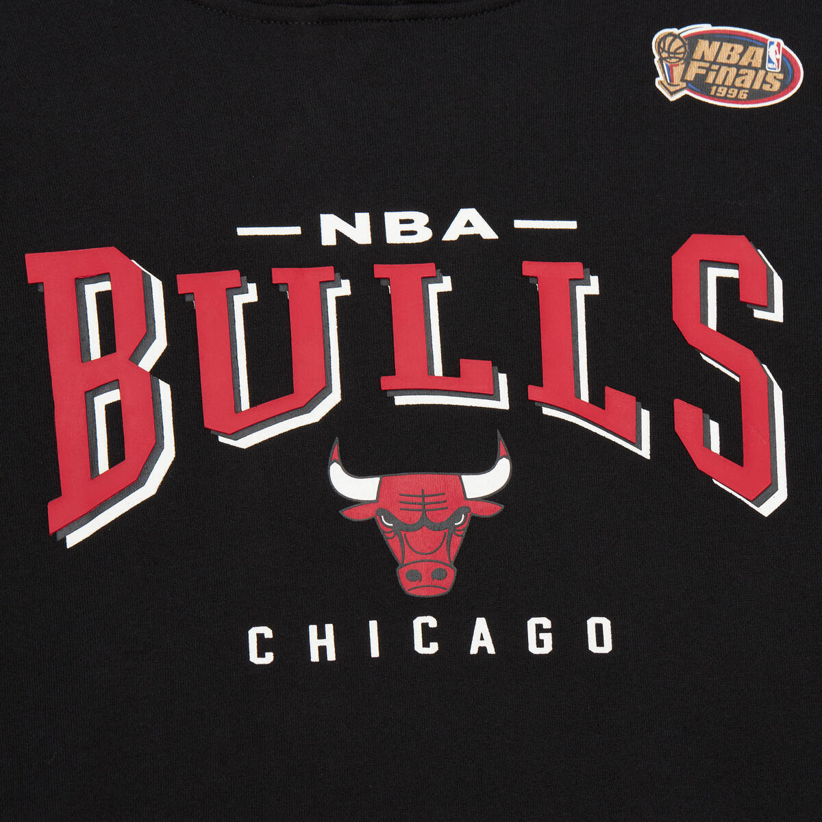 NBA OPPORTUNITY BUY FLEECE HOODIE VINTAGE LOGO BULLS - Black - Image 3