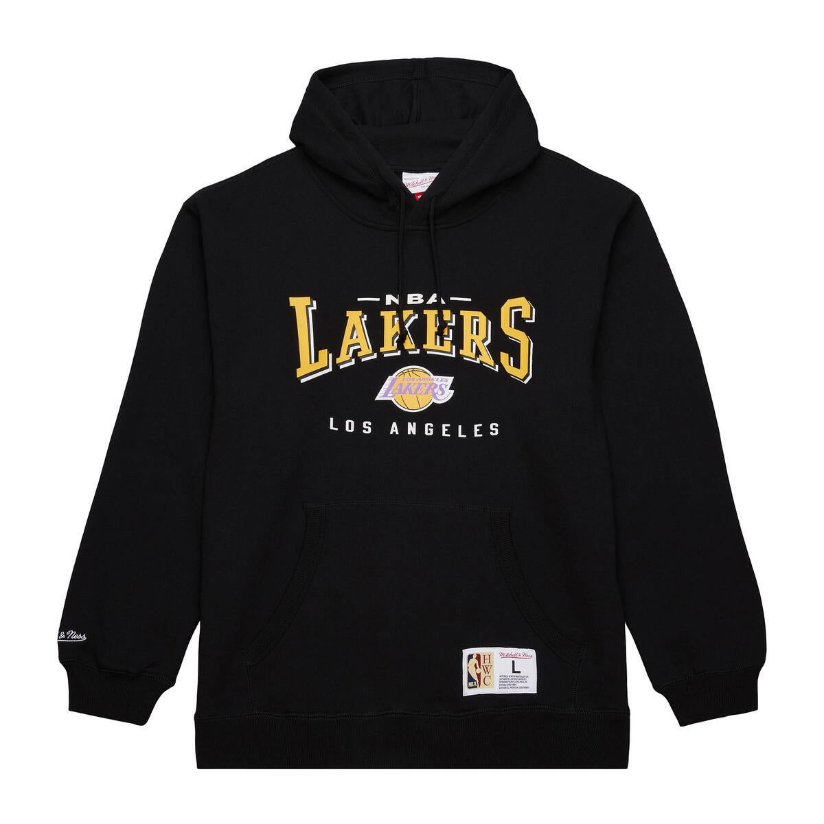 NBA OPPORTUNITY BUY FLEECE HOODIE VINTAGE LOGO LAKERS Black TH10125-LALBLCK - Image 1
