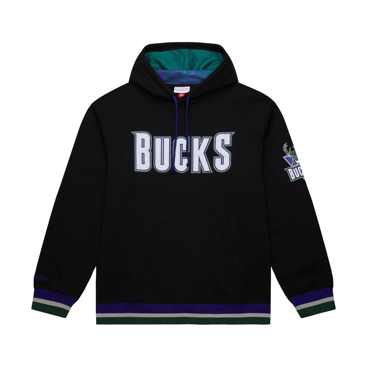 NBA PLAYMAKER FLEECE HOODIE MILWAUKEE BUCKS - Black - Image 1