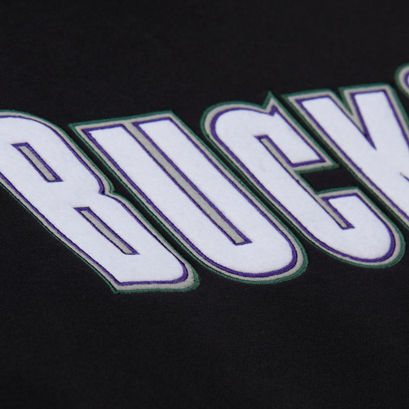 NBA PLAYMAKER FLEECE HOODIE MILWAUKEE BUCKS - Black - Image 3