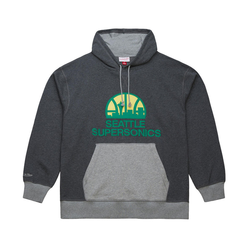 NBA LEGACY COLLECTION FT FLEECE HOODIE SEATTLE SUPERSONICS - HEATHER BLACK - Image 1