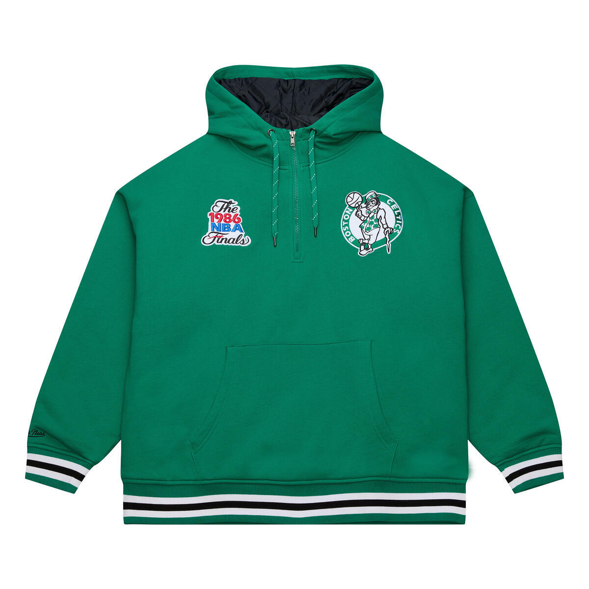 NBA THROW IT BACK QUILTED FLEECE HOODIE BOSTON CELTICS - Image 1