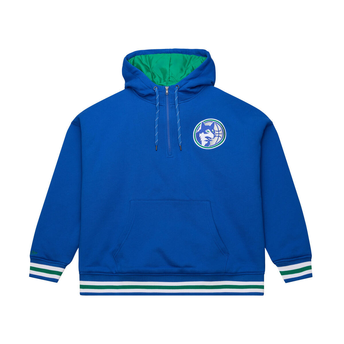 NBA THROW IT BACK QUILTED FLEECE HOODIE MINNESOTA TIMBERWOLVES - Image 1