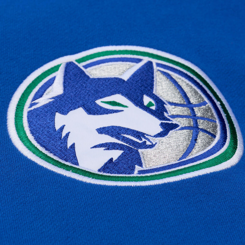 NBA THROW IT BACK QUILTED FLEECE HOODIE MINNESOTA TIMBERWOLVES - Image 4