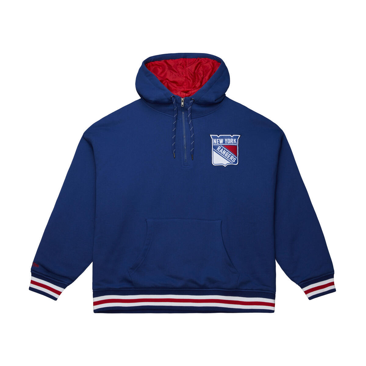 NHL THROW IT BACK QUILTED FLEECE HOODIE NEW YORK RANGERS - Image 1