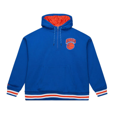 NBA THROW IT BACK QUILTED FLEECE HOODIE NEW YORK KNICKS - Image 1