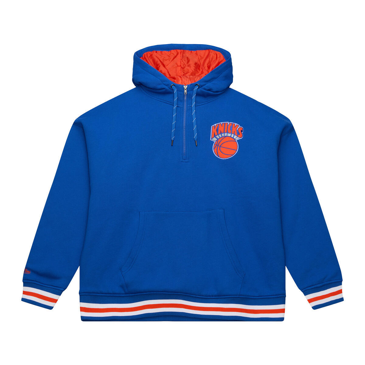 NBA THROW IT BACK QUILTED FLEECE HOODIE NEW YORK KNICKS - Image 1