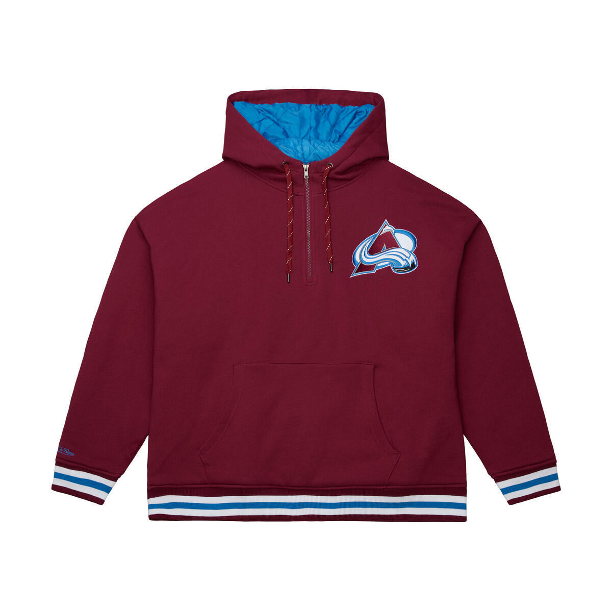 NHL THROW IT BACK QUILTED FLEECE HOODIE CURRENT LOGO AVALANCHE - Image 1