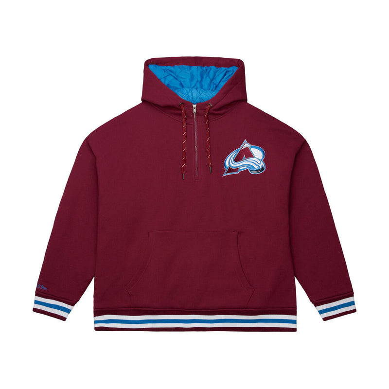 NHL THROW IT BACK QUILTED FLEECE HOODIE CURRENT LOGO AVALANCHE - Image 1
