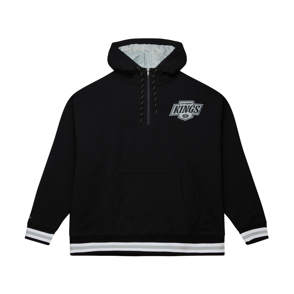 NHL THROW IT BACK QUILTED FLEECE HOODIE CURRENT LOGO KINGS - Image 1