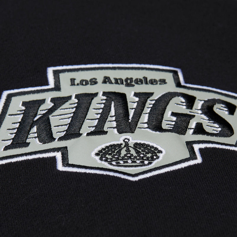 NHL THROW IT BACK QUILTED FLEECE HOODIE CURRENT LOGO KINGS - Image 3