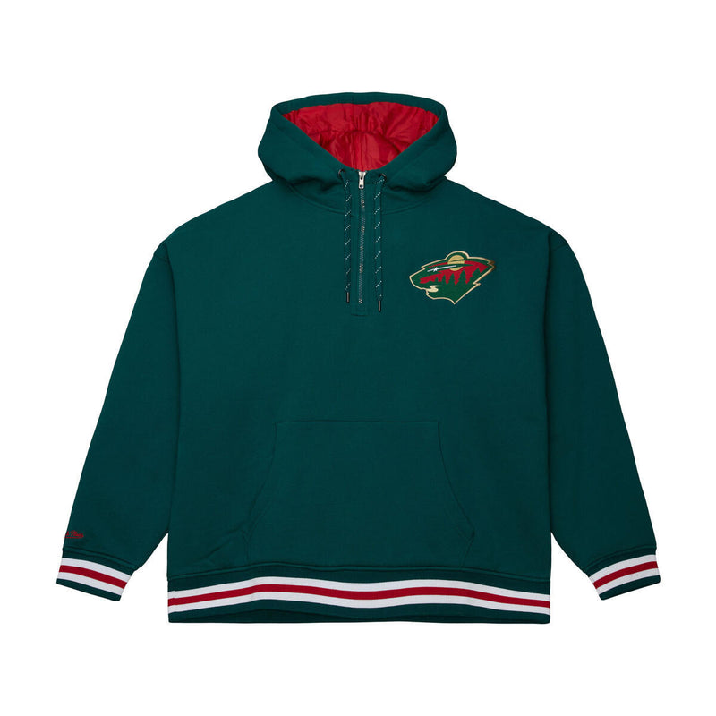 NHL THROW IT BACK QUILTED FLEECE HOODIE MINNESOTA WILD - Image 1