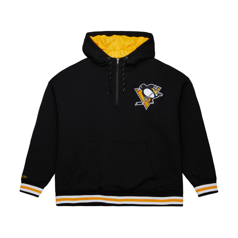 NHL THROW IT BACK QUILTED FLEECE HOODIE PITTSBURGH PENGUINS - Image 1