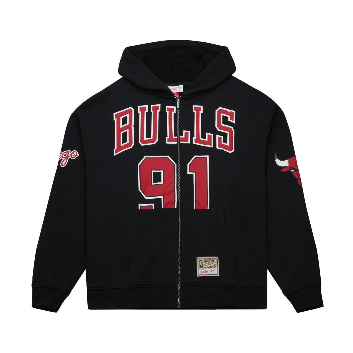 NBA MAXXED OUT HOODIE BULLS DENNIS RODMAN - Image 1