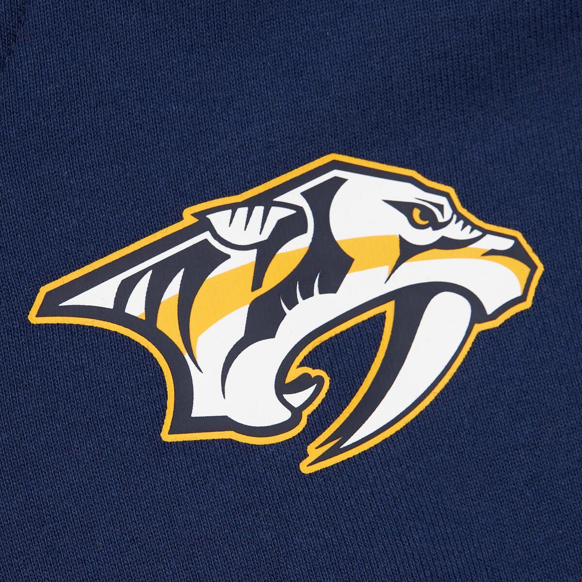 NHL RETRO FLEECE HOODIE CURRENT LOGO PREDATORS Navy TH8078-NPRNAVY - Image 3