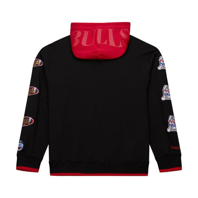 NBA TEAM OG 3.0 FLEECE HOODIE VINTAGE LOGO BULLS Black TH8083-CBUBLCK - Image 2