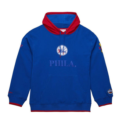 NBA TEAM OG 3.0 FLEECE HOODIE VINTAGE LOGO 76ERS Royal TH8083-P76ROYA - Image 1