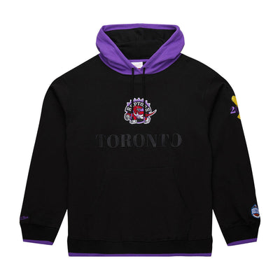 NBA TEAM OG 3.0 FLEECE HOODIE VINTAGE LOGO RAPTORS - Black - Image 1