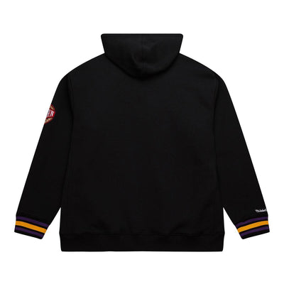 NBA CHAINSTITCH FLEECE HOODIE VINTAGE LOGO LAKERS Black TH8091-LALBLCK - Image 2