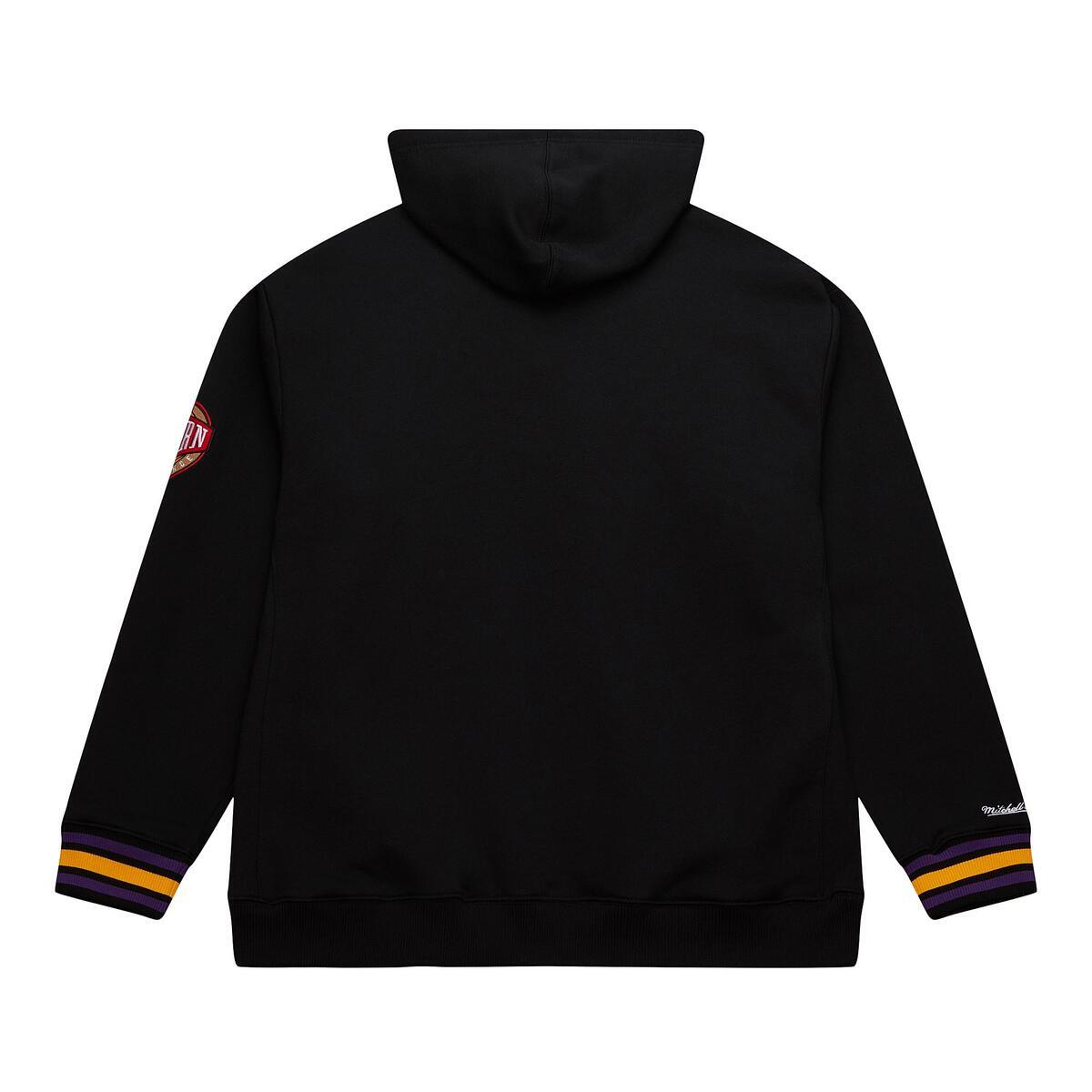 NBA CHAINSTITCH FLEECE HOODIE VINTAGE LOGO LAKERS Black TH8091-LALBLCK - Image 2