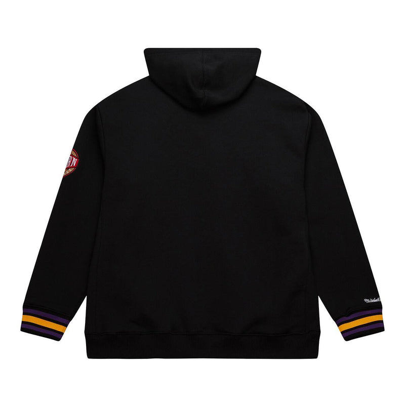 NBA CHAINSTITCH FLEECE HOODIE VINTAGE LOGO LAKERS Black TH8091-LALBLCK - Image 2