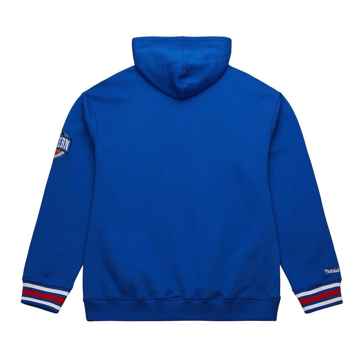 NBA CHAINSTITCH FLEECE HOODIE VINTAGE LOGO 76ERS Royal TH8091-P76ROYA - Image 5