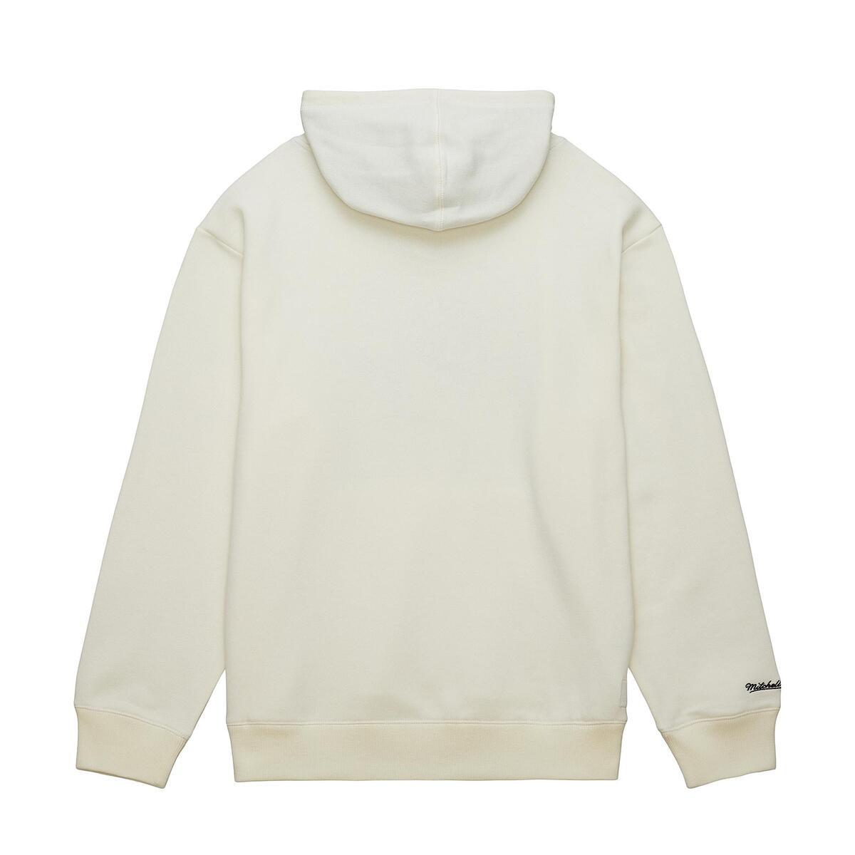 NBA HERITAGE FLEECE HOODIE VINTAGE LOGO 76ERS Cream TH8273-P76CREA - Image 2