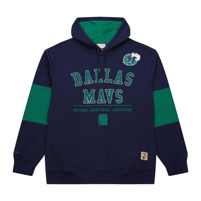 NBA RETRO FLEECE HOODIE VINTAGE LOGO MAVERICKS Navy TH8454-DMANAVY - Image 1