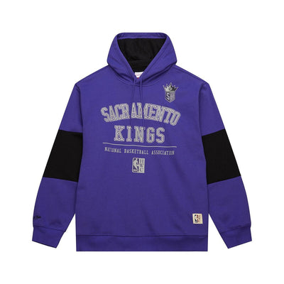 NBA RETRO FLEECE HOODIE VINTAGE LOGO KINGS REGAL PURPLE TH8454-SKIRGPR - Image 1