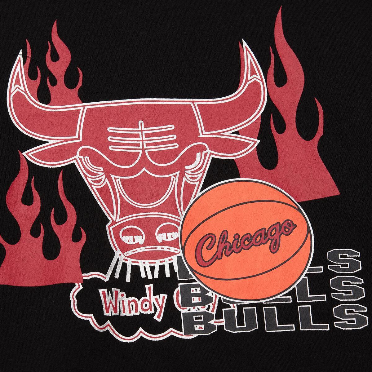 NBA OVERSIZED HOODIE BULLS Black TH8916-CBUBLCK - Image 3