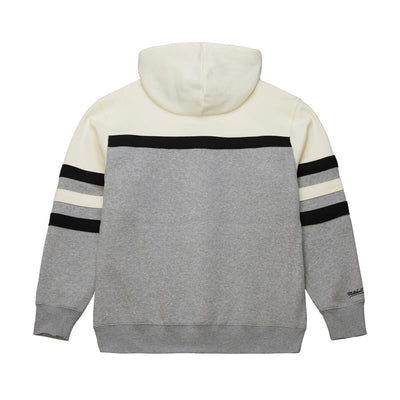 NBA HEAD COACH HOODIE VINTAGE LOGO KINGS GREY HEATHER-CREAM TH9253-SKIGHCR - Image 2